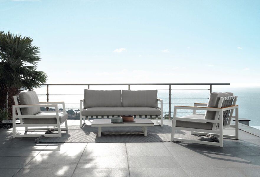 Alabama//Alu Two-seater sofa 0