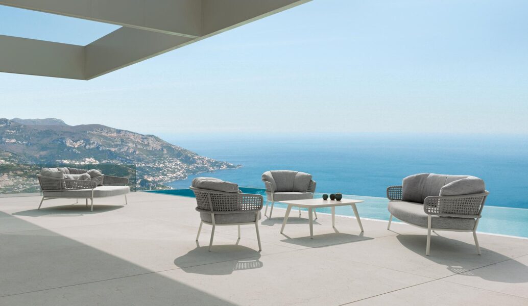 Moon//Alu Two-seater Sofa 1