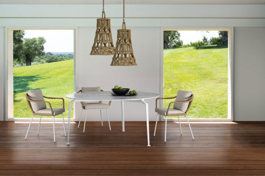 Cruise//alu D150 round Dining table 0