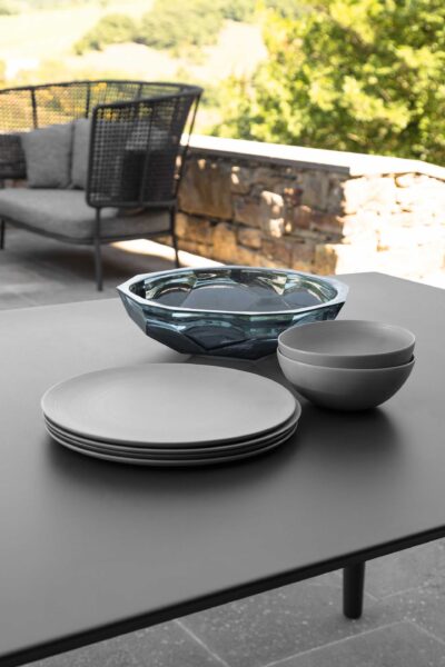 Moon//Alu 160/215×95 Extendible dining Table 1