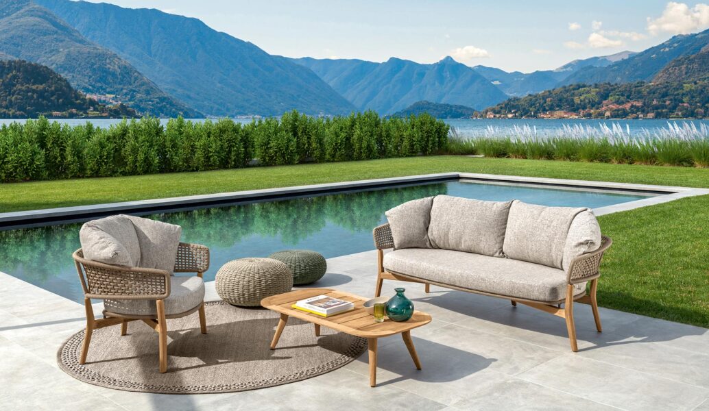 Moon//Teak Two-seater Sofa 7